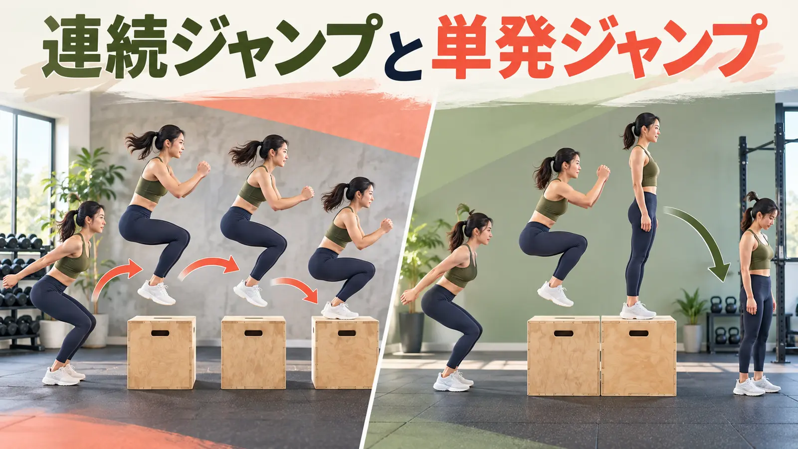 連続法と一回ずつ構え直す方法の比較