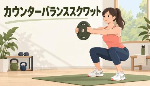 カウンターバランススクワットのやり方｜効果・重量・フォーム