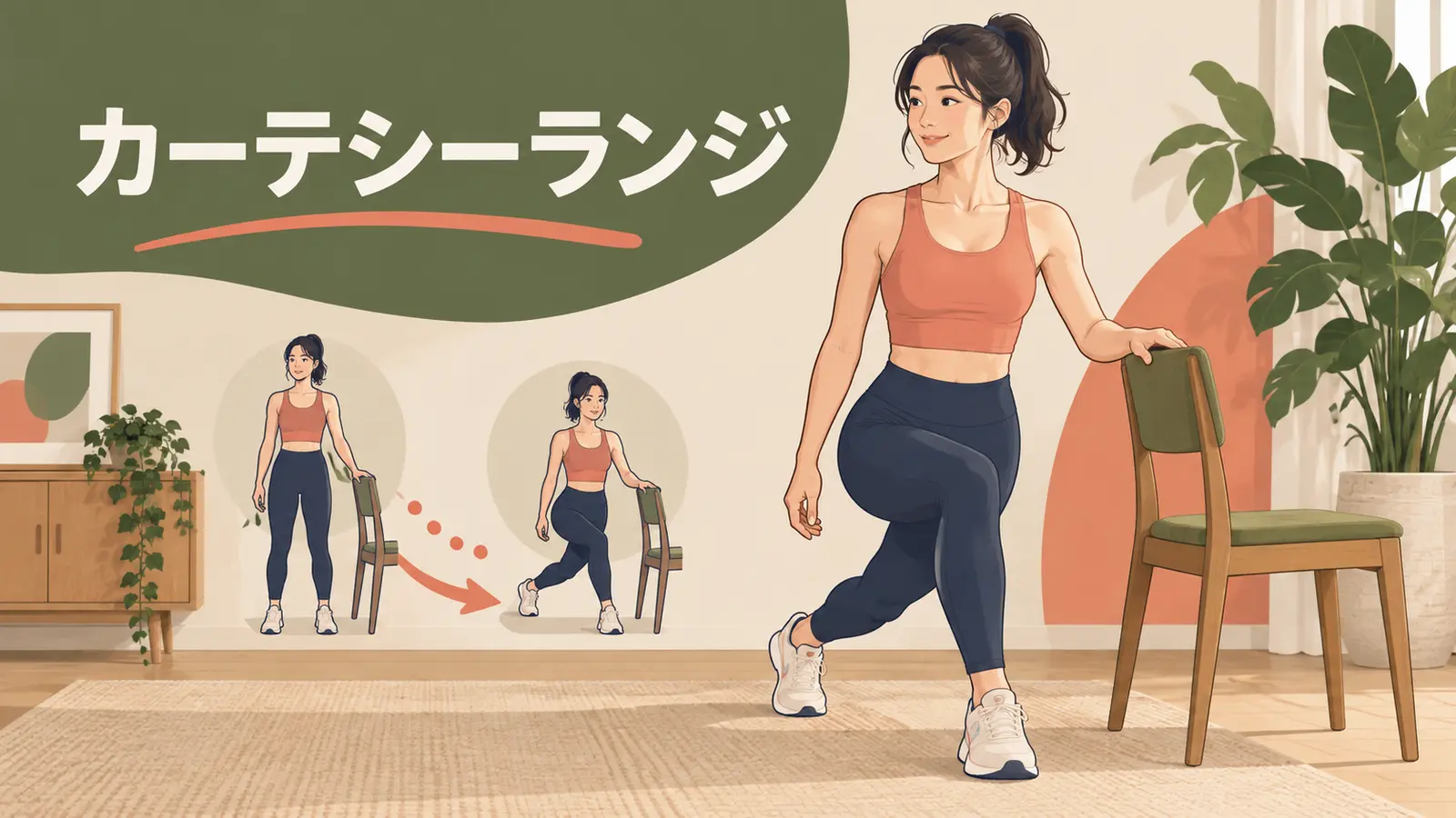 スライダー・カーテシーランジを解説するアイキャッチ画像