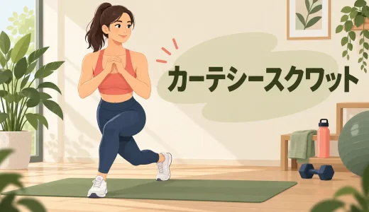 カーテシースクワットのやり方｜交差する足位置と膝を守るコツ
