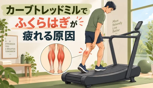 カーブトレッドミルでふくらはぎが疲れる原因｜接地と歩幅の確認