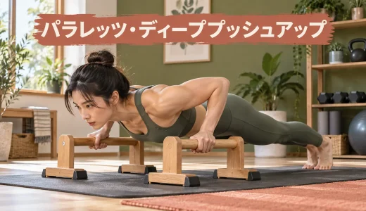 パラレッツ・ディーププッシュアップのやり方｜深さと肩の守り方