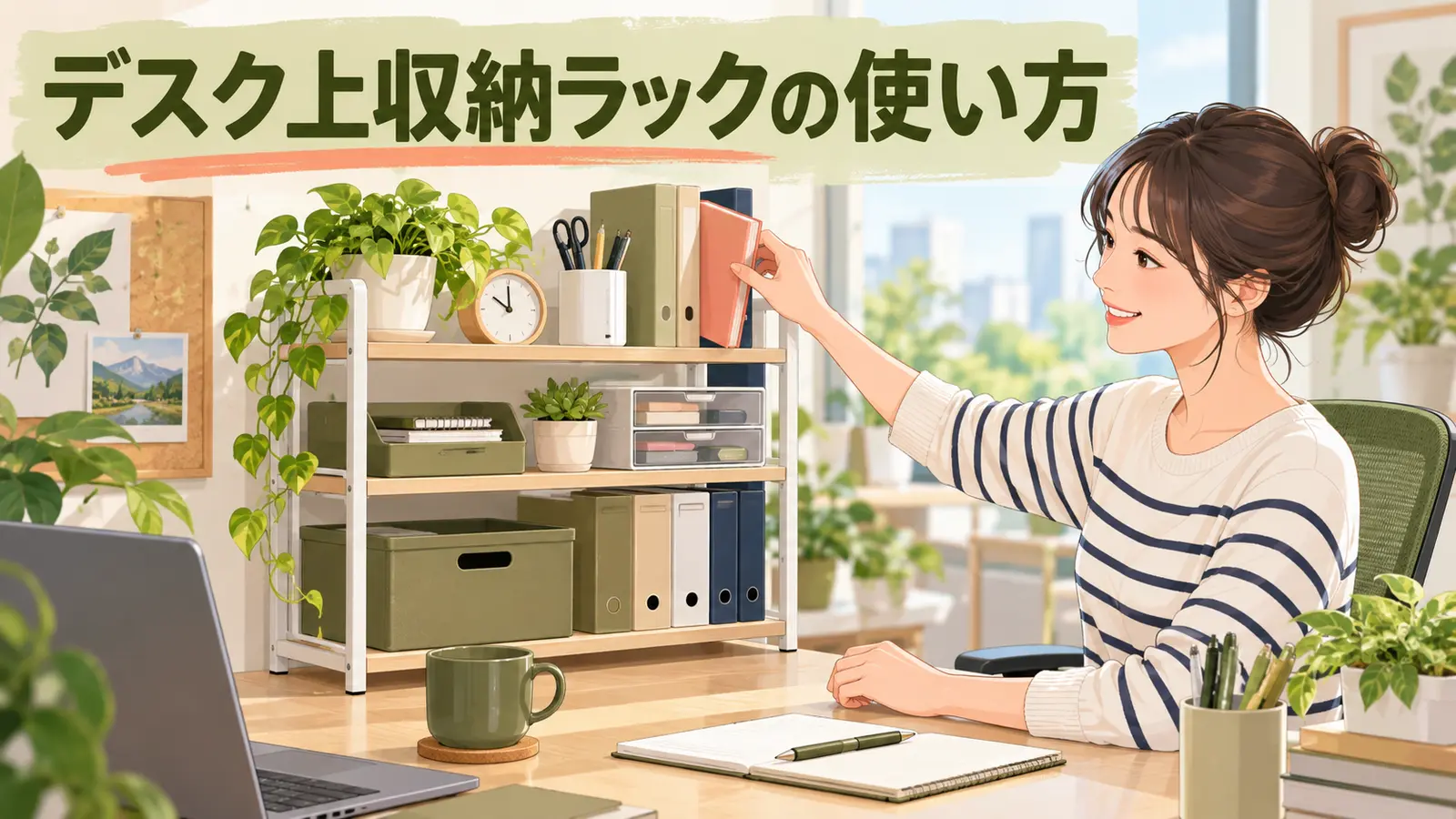 収納ラックを無理なく使う配置