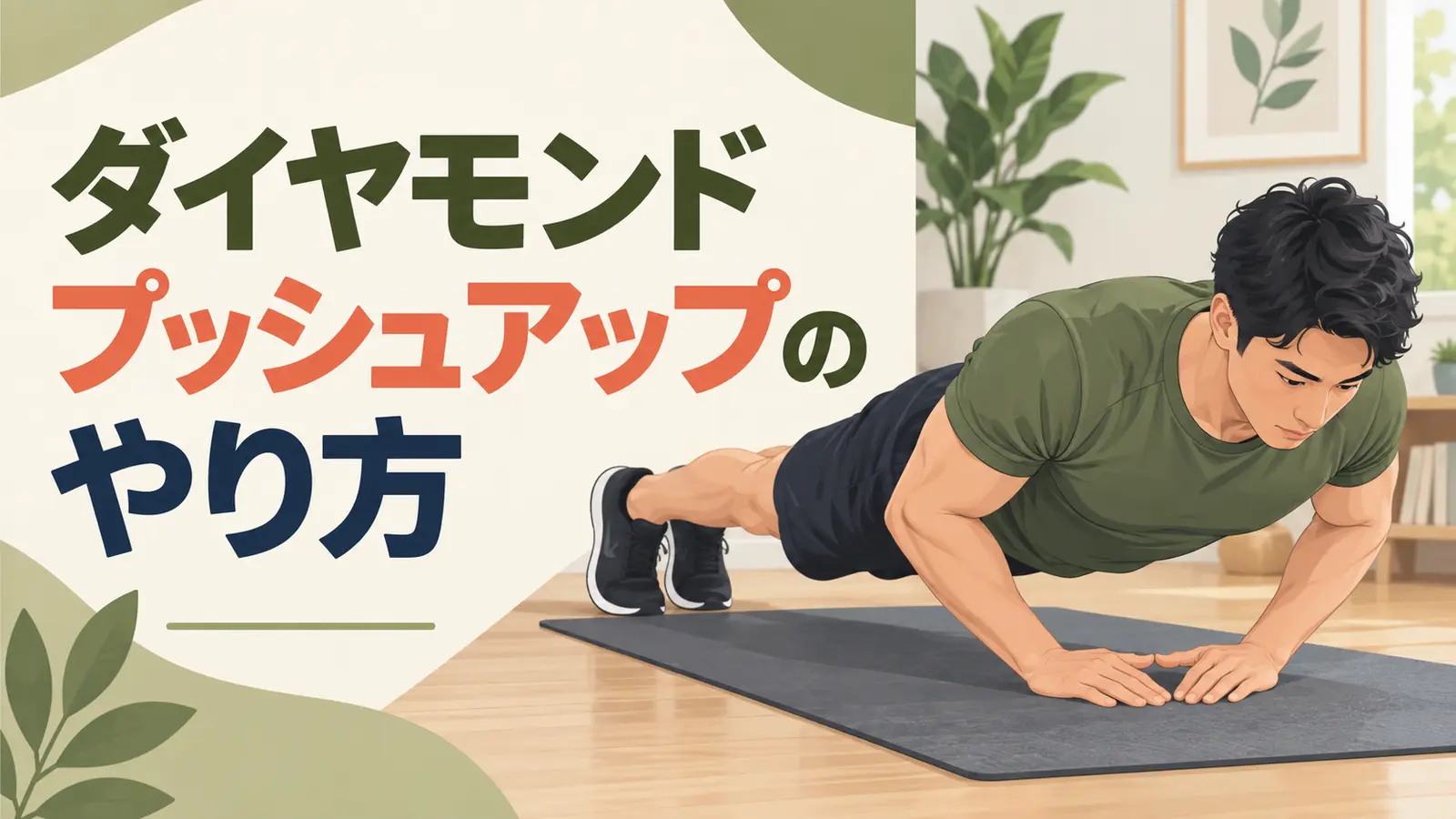 ダイヤモンドプッシュアップの正しいフォーム