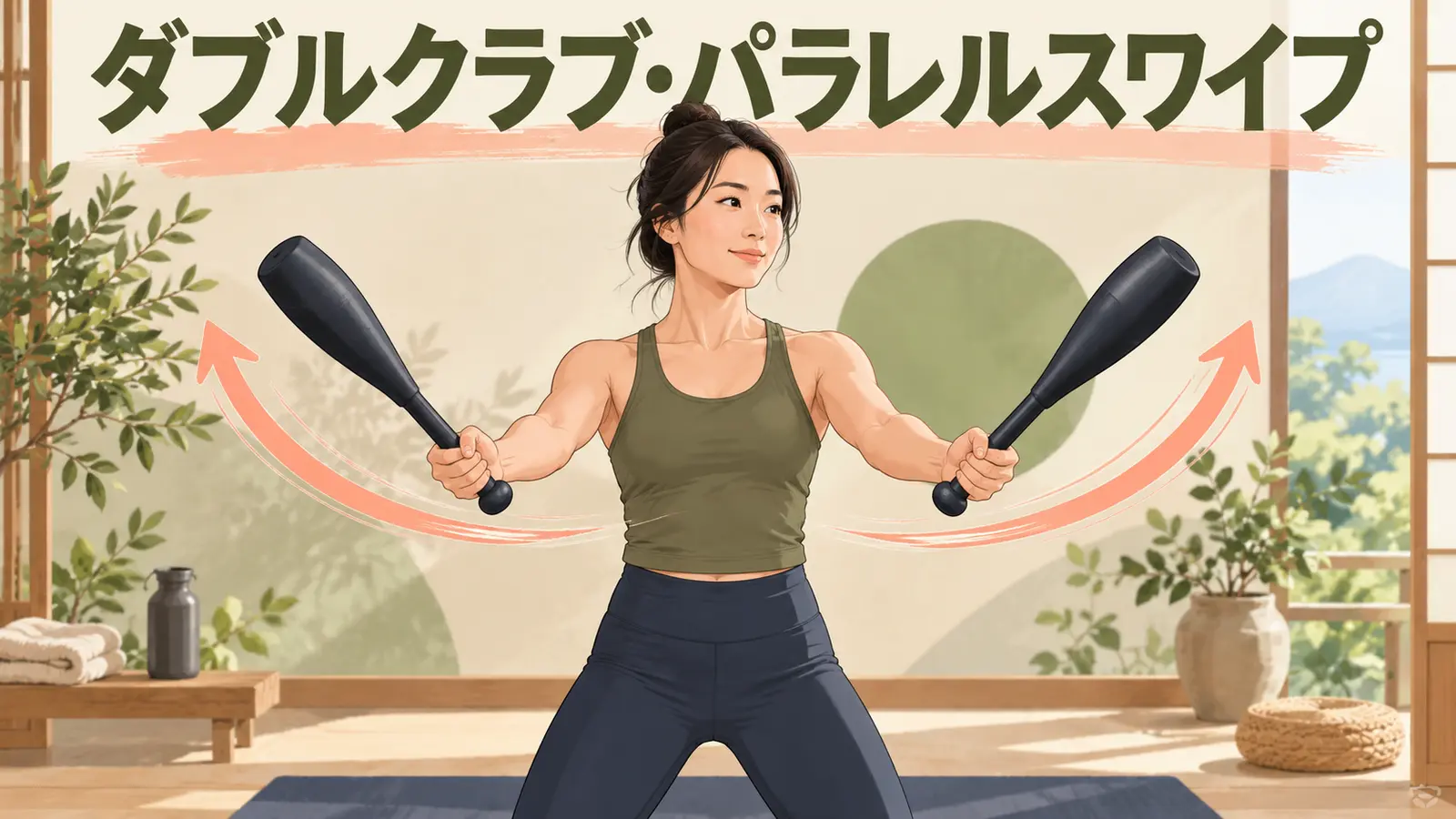 ダブルクラブ・パラレルスワイプのやり方