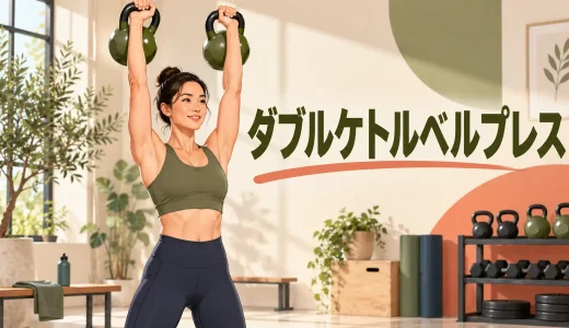 ダブルケトルベルプレスのやり方｜左右をそろえる頭上フォーム
