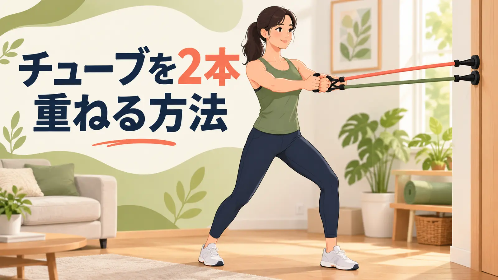 チューブを2本重ねる方法を解説するアイキャッチ