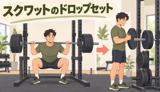 スクワットのドロップセットとは？安全な重量設定とやり方