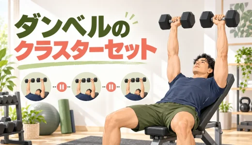 ダンベルのクラスターセットとは？休憩・回数・重量の組み方