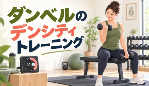 ダンベルのデンシティトレーニング｜時間内のセット数を増やす方法