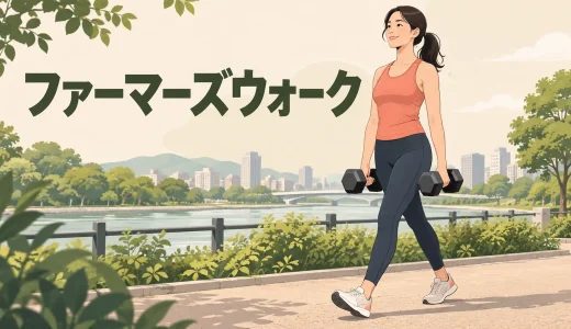ダンベルファーマーズウォークのやり方｜距離・重量・握り方