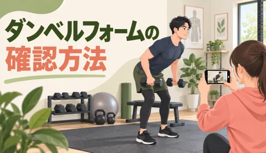 ダンベルフォームの確認方法｜鏡と動画撮影で安全に改善するコツ