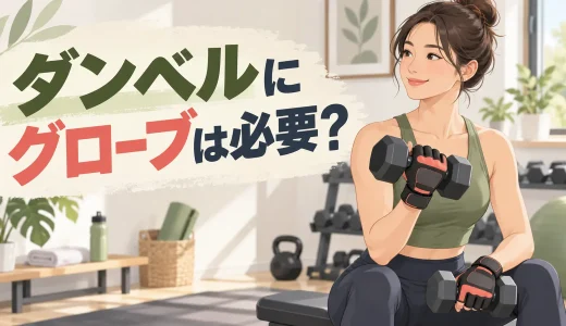 ダンベルにグローブは必要？メリット・選び方・使わない場合の対策