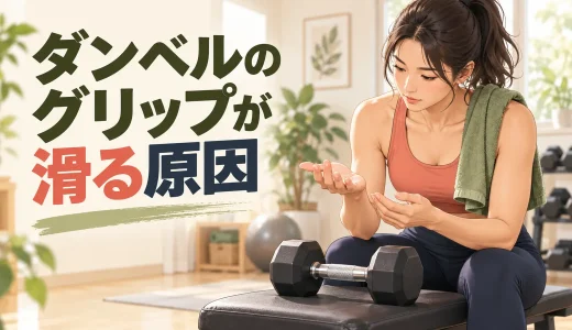 ダンベルのグリップが滑る原因｜汗・握り方・器具の対策