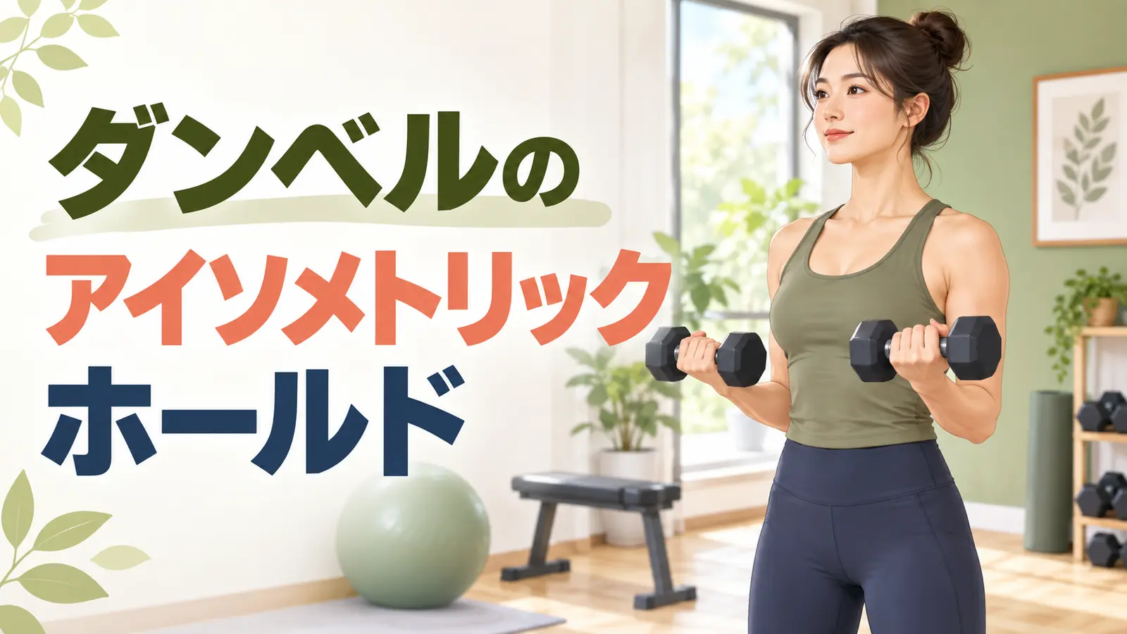 ダンベルのアイソメトリックホールド｜止める時間と安全なやり方を解説するアイキャッチ