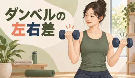 ダンベルは左右同じ重さでよい？左右差への対処法