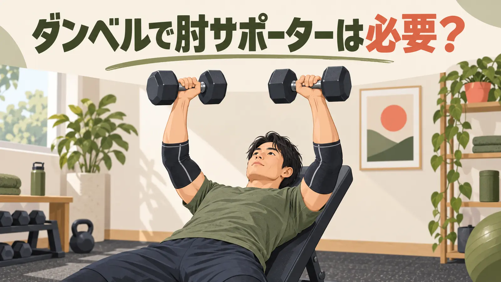 ダンベルのプレートカラーを解説するアイキャッチ
