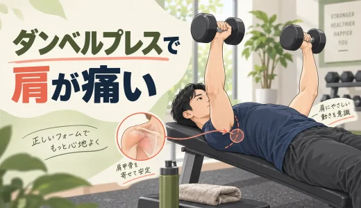 ダンベルプレスで肩が痛い原因｜フォームと角度の直し方