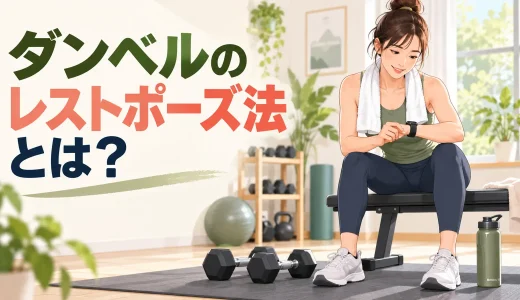 ダンベルのレストポーズ法とは？休憩時間・回数と安全なやり方