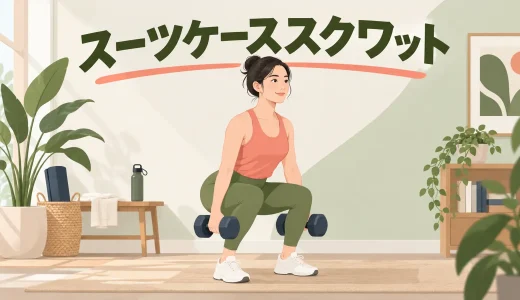 ダンベルスーツケーススクワットのやり方｜持ち方・重量・左右差