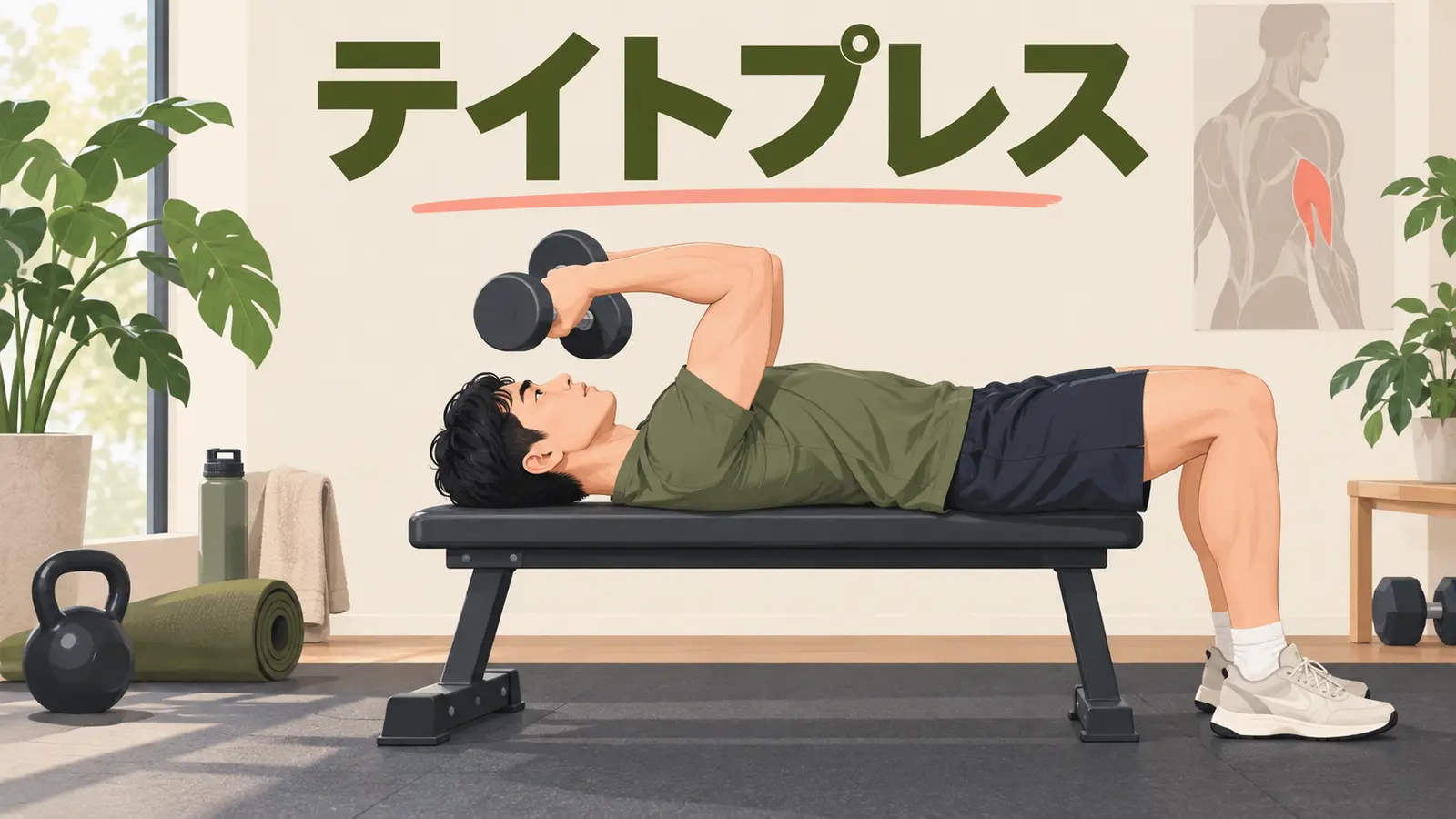テイトプレスの正しいフォームを解説するアイキャッチ