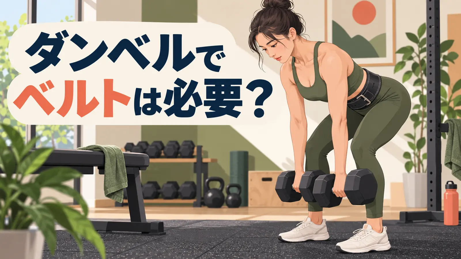 トレーニングベルトを解説するアイキャッチ