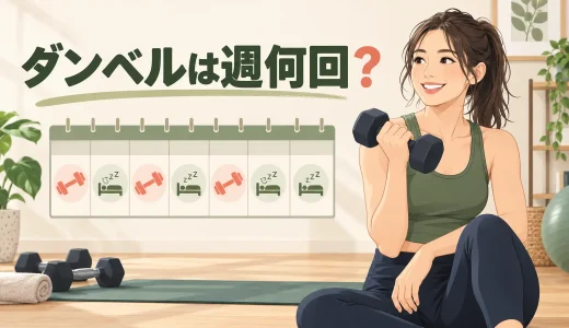 ダンベルトレーニングは週何回？初心者の頻度と休養日の決め方