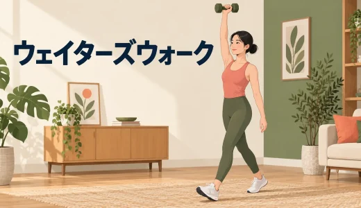 ダンベルウェイターズウォークのやり方｜肩を守る頭上保持のコツ
