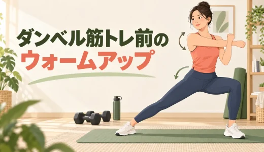 ダンベル筋トレ前のウォームアップ｜5〜10分で行う準備メニュー