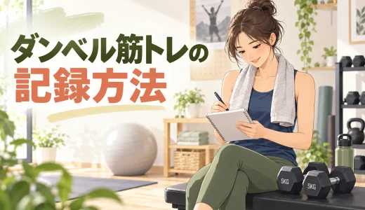 ダンベル筋トレの記録方法｜重量・回数・余力を残す簡単ノート