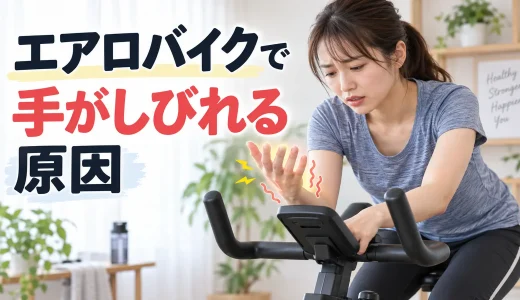 エアロバイクで手がしびれる原因｜握り方・前傾姿勢の見直し