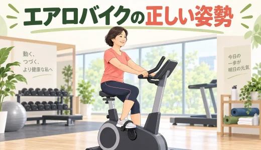 エアロバイクの正しい姿勢｜膝と腰に負担を集めにくい乗り方