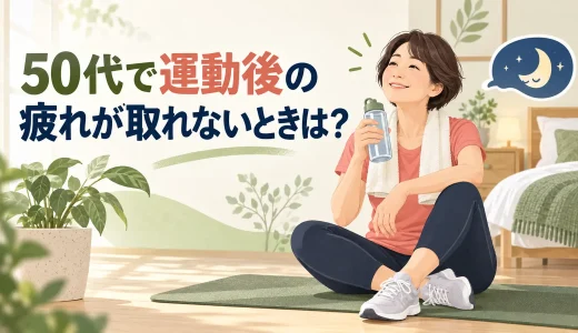 50代で運動後の疲れが取れないときは？回復の目安と翌日の調整方法