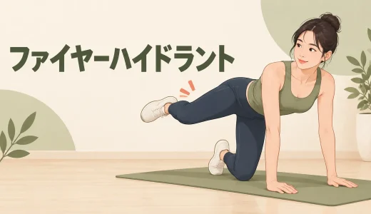 ファイヤーハイドラントのやり方｜骨盤を開かず中臀筋に効かせる