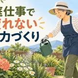 庭仕事の体力づくりを解説するアイキャッチ画像