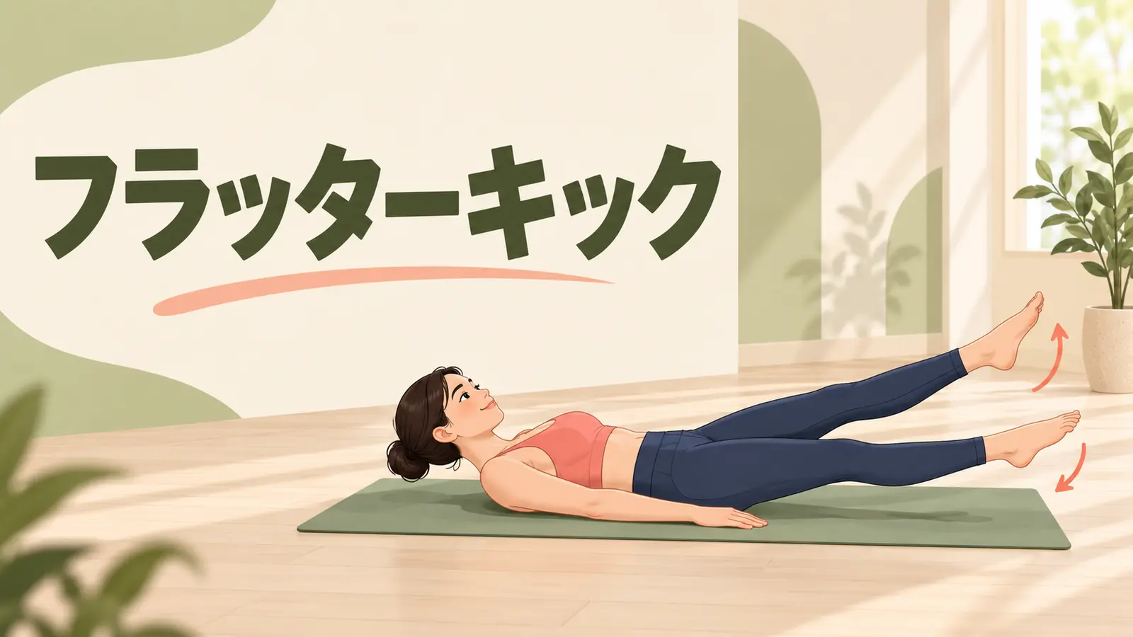 フラッターキックの正しいフォーム