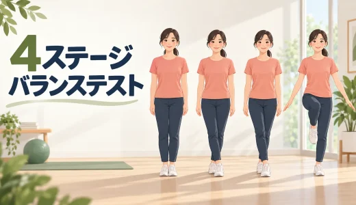 4ステージバランステストのやり方｜4つの立位姿勢と判定方法