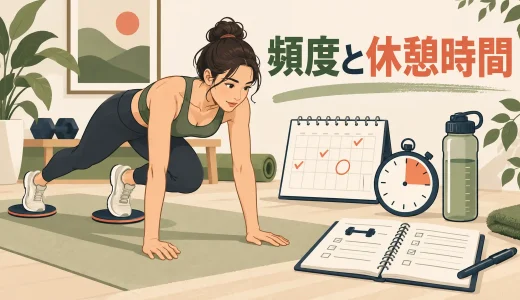 スライダーの頻度と休憩時間｜週何回・何セットから始める？