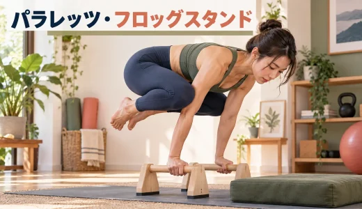 パラレッツ・フロッグスタンドのやり方｜膝の位置と転倒対策