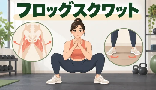 フロッグスクワットのやり方｜効果・足幅・膝を守るフォーム