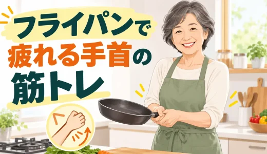 フライパンを持つと手首が疲れる人の筋トレ｜握力・前腕と料理中の工夫