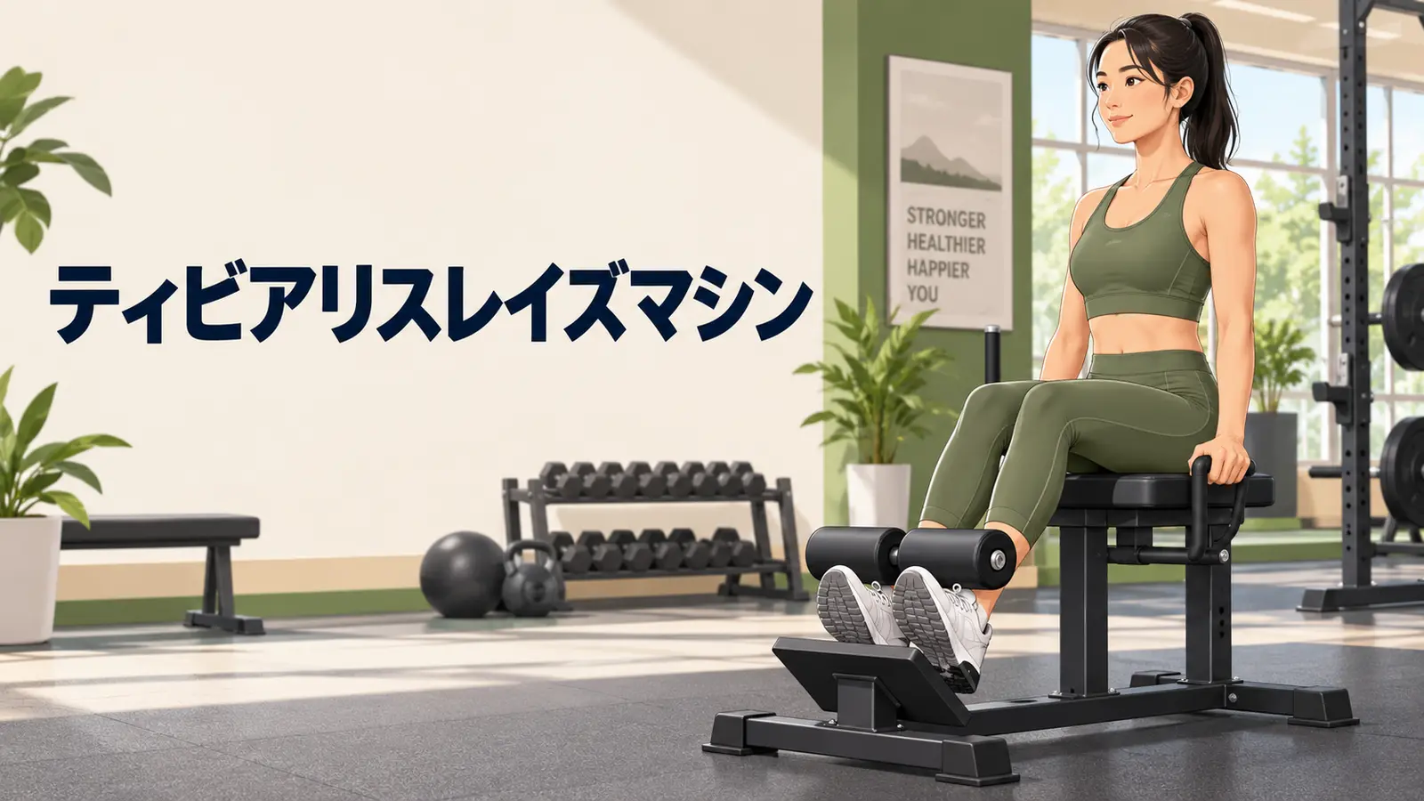 GHDマシンの使い方を示すアイキャッチイラスト