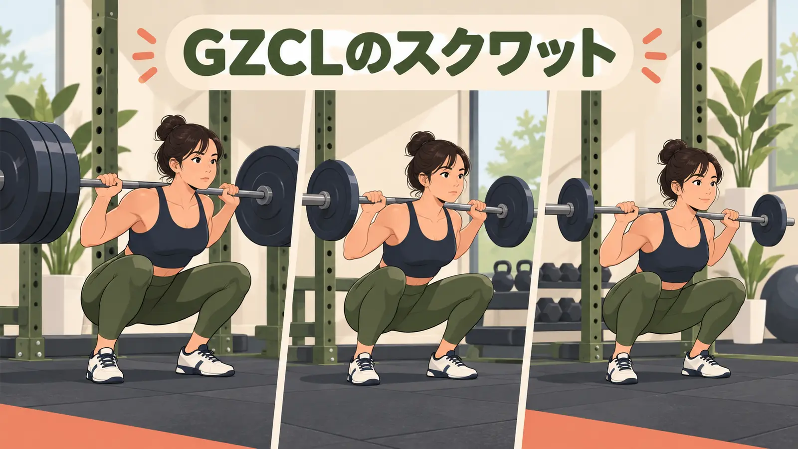 GZCLのスクワット：T1・T2・T3の重量とセットの考え方