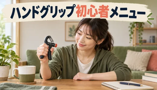 ハンドグリップ初心者メニュー｜軽い強度から始める手順