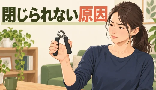 ハンドグリップを最後まで閉じられない原因｜幅・位置・負荷の見直し
