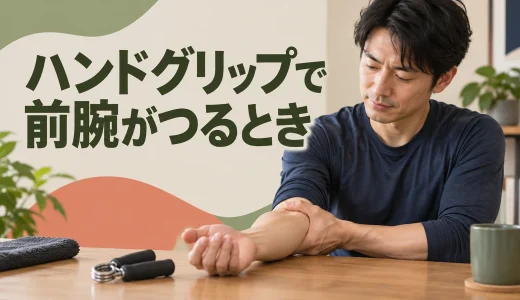 ハンドグリップで前腕がつるとき｜中止と負荷の見直し