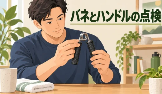 ハンドグリップのバネ・ハンドル点検｜破損を見分ける手順