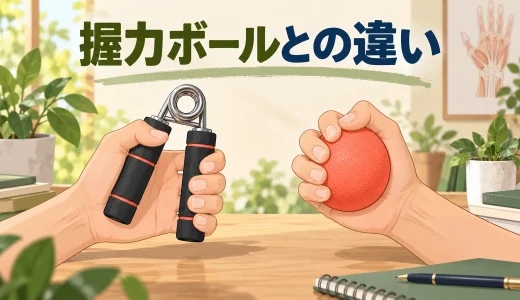 ハンドグリップと握力ボールの違い｜負荷と動きで選ぶ