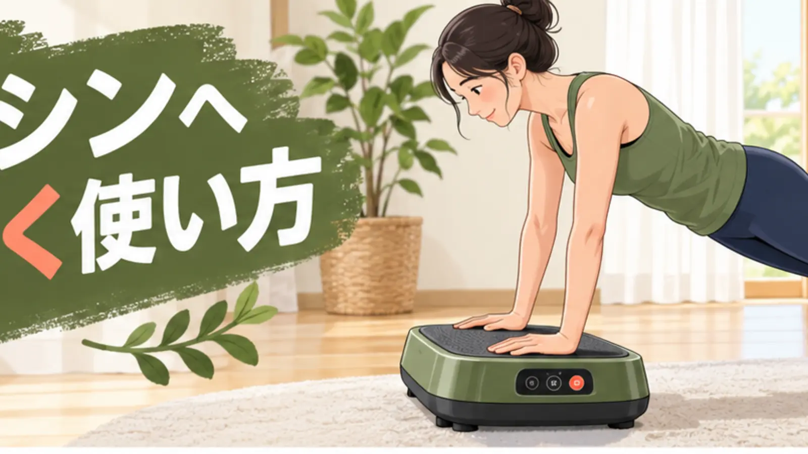 振動マシンへ手をつく使い方｜上半身へ伝える安全な姿勢