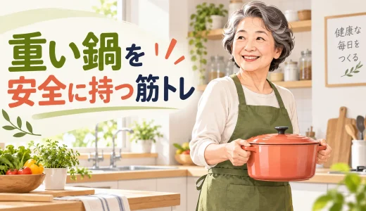 重い鍋を安全に持つための筋トレ｜手首・腕・体幹と台所での運び方